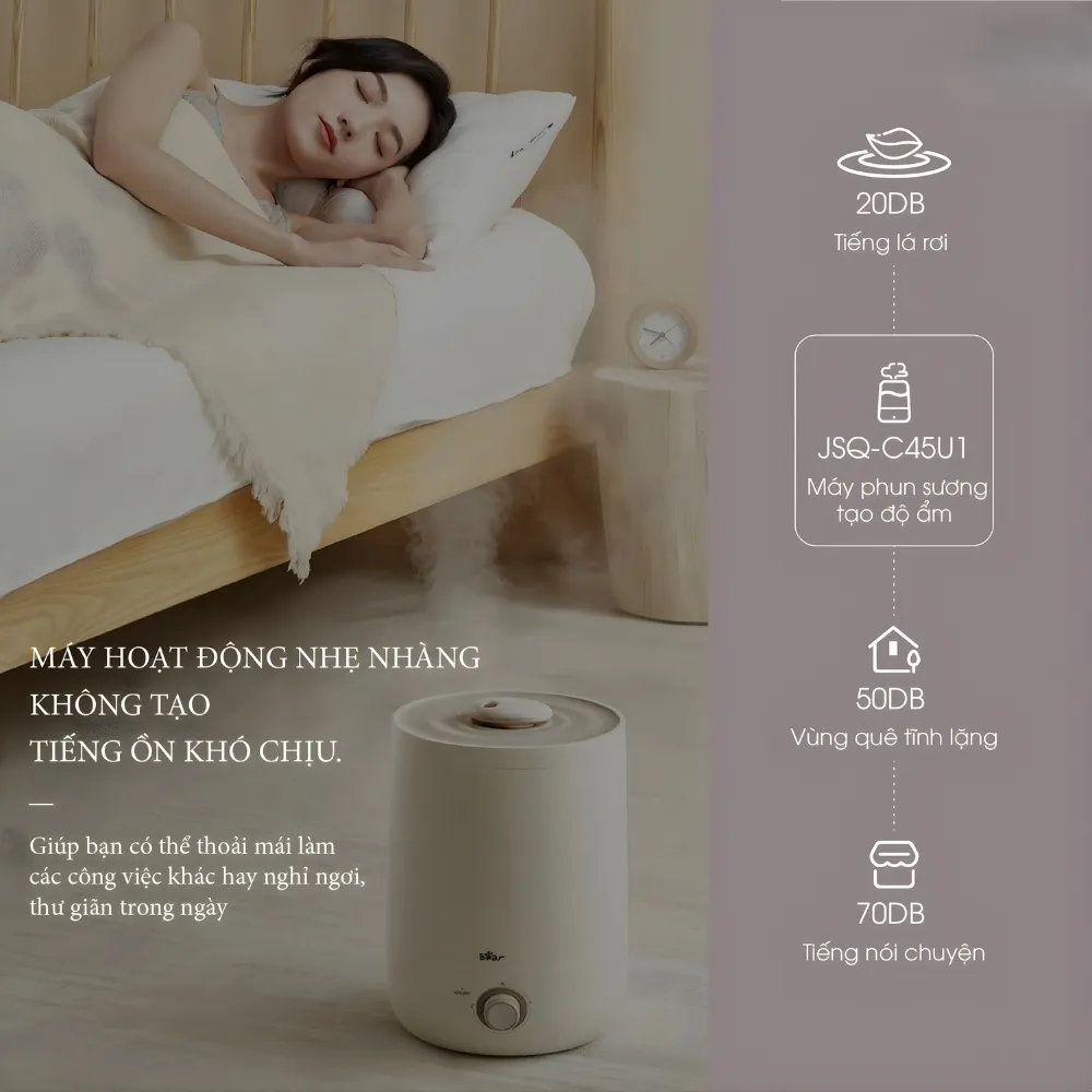 Máy Phun Sương Tạo Ẩm Bear Jsq-C45U1 12 Máy Phun Sương Tạo Ẩm Bear Jsq-C45U1 - Akia Smart Home