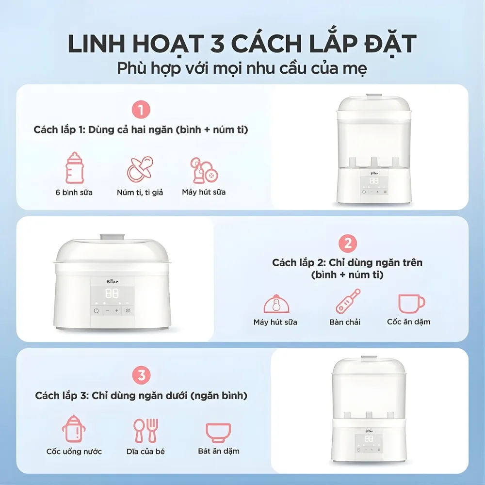 Máy Tiệt Trùng Bear St-5H05E26 6 Máy Tiệt Trùng Bear St-5H05E26