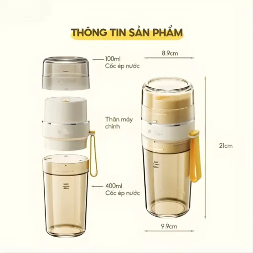 Máy xay sinh tố cầm tay Bear SB-MX04K