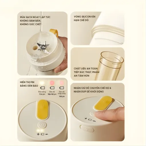 Máy xay sinh tố cầm tay Bear SB-MX04K