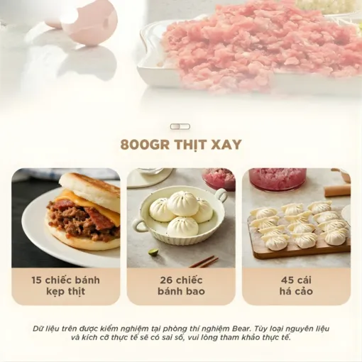 Máy xay thịt Bear CH-5H03E33 1,8L