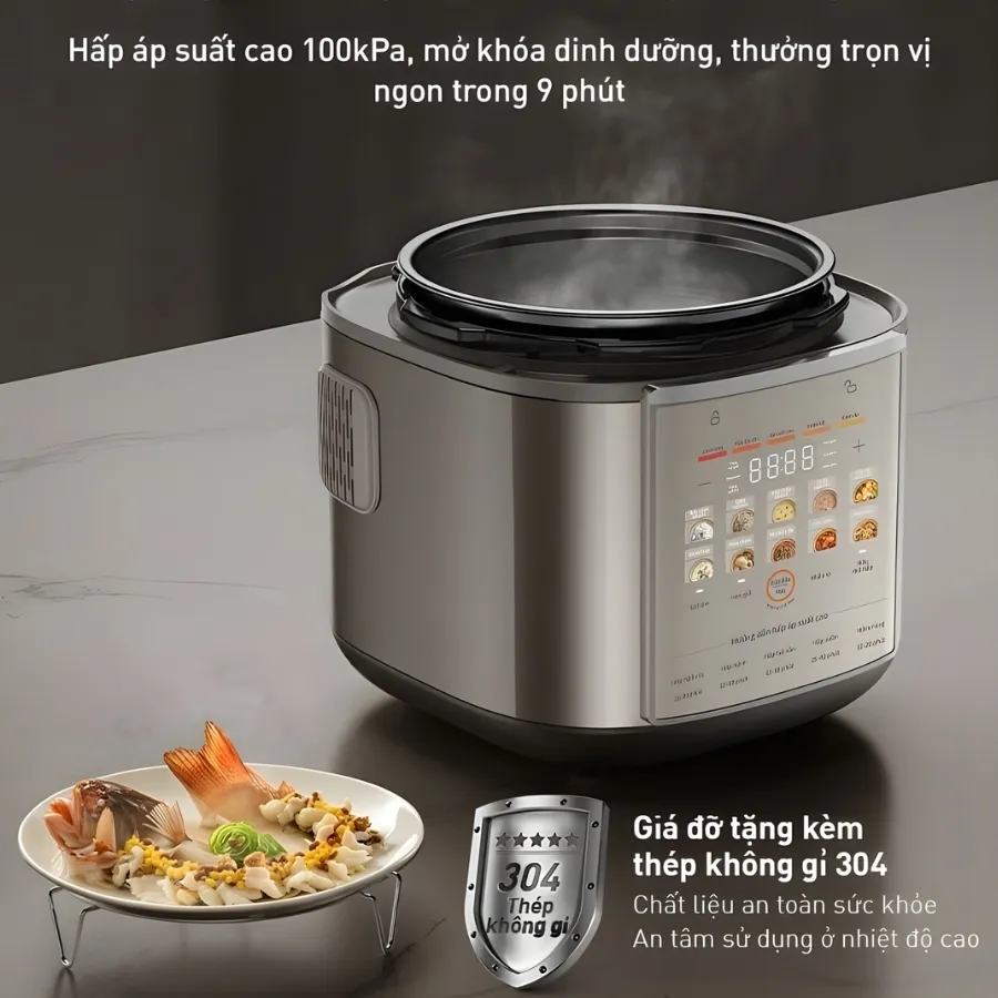 Nồi Cơm Áp Suất Điện Tử Joyoung 5150 5 Nồi Cơm Áp Suất Điện Tử Joyoung 5150
