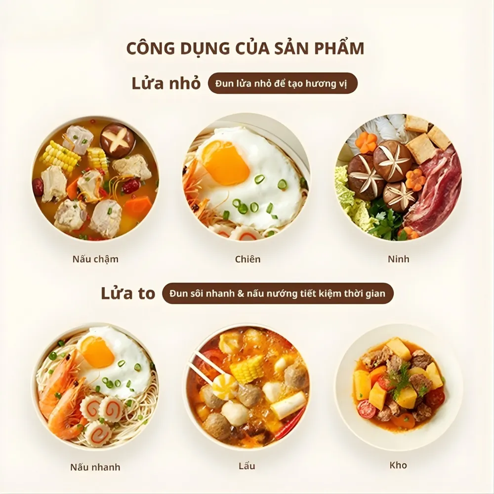 Nồi Điện Đa Năng Bear Mc-4H16F 3 Nồi Điện Đa Năng Mc-4H16F