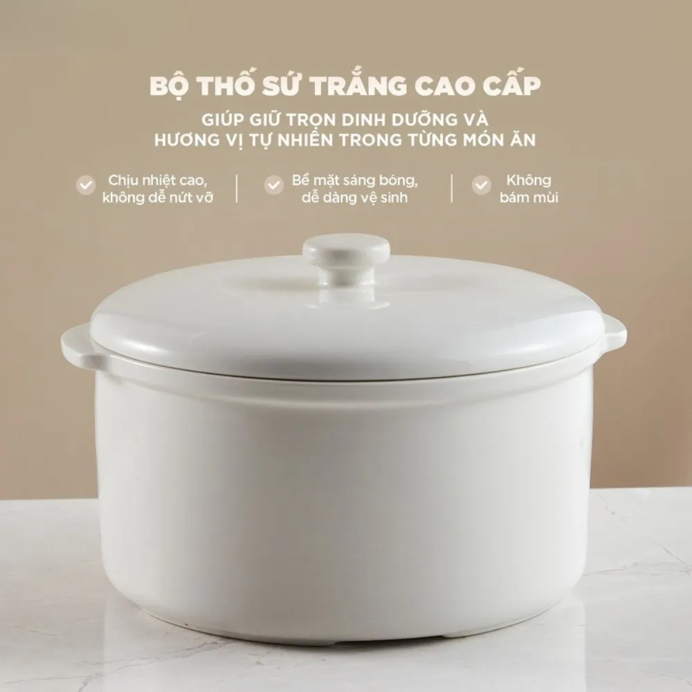 Nồi Nấu Chậm Bear 2.5L Sc-5H25M34