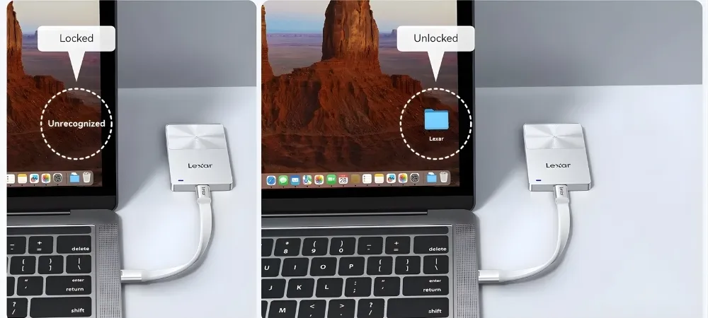 Ổ Cứng Lexar Touchlock Portable Ssd