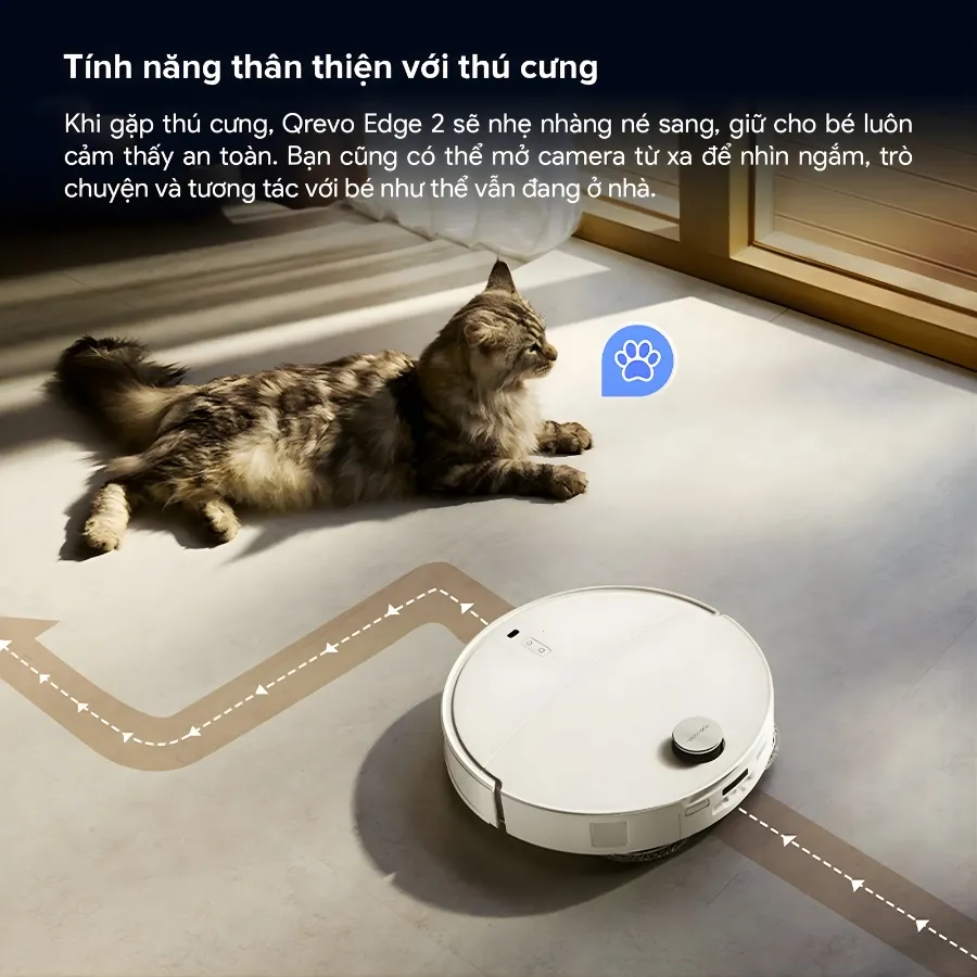 Robot Lau Nhà Hút Bụi Roborock Qrevo Edge 2