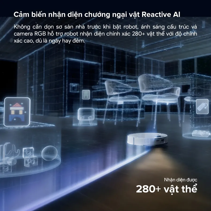 Robot Lau Nhà Hút Bụi Roborock Qrevo Edge 2