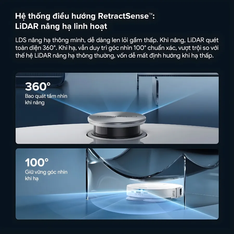 Robot Lau Nhà Hút Bụi Roborock Qrevo Edge 2