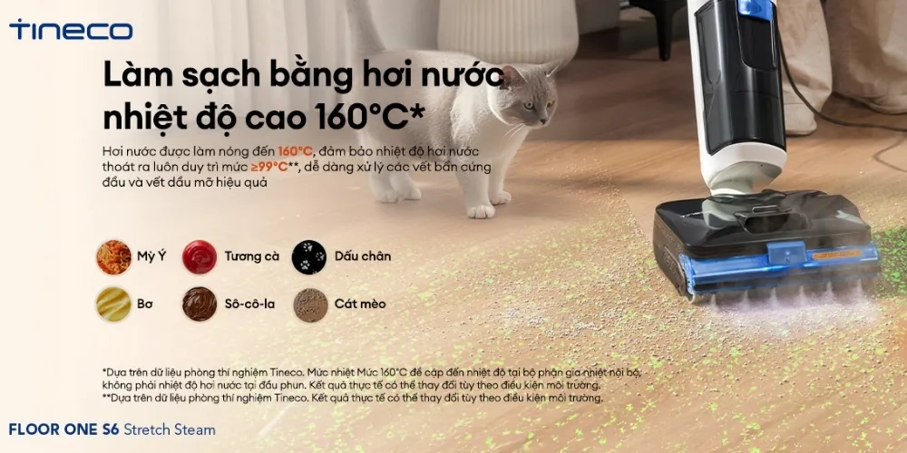 Máy Hút Bụi Lau Sàn Khô Ướt Tineco Floor One S6 Stretch Steam 15 Máy Hút Bụi Lau Sàn Khô Ướt Tineco Floor One S6 Stretch Steam - Akia Smart Home