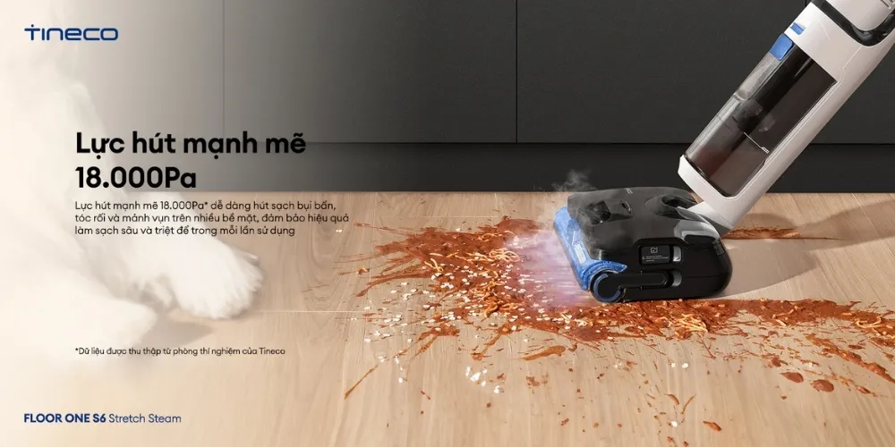 Máy Hút Bụi Lau Sàn Khô Ướt Tineco Floor One S6 Stretch Steam 24 Máy Hút Bụi Lau Sàn Khô Ướt Tineco Floor One S6 Stretch Steam - Akia Smart Home