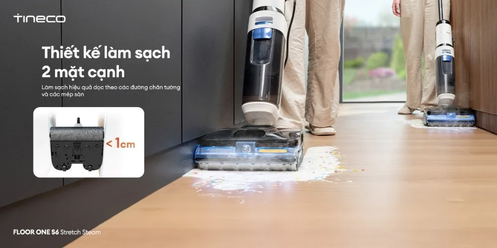 Máy Hút Bụi Lau Sàn Khô Ướt Tineco Floor One S6 Stretch Steam 17 Máy Hút Bụi Lau Sàn Khô Ướt Tineco Floor One S6 Stretch Steam - Akia Smart Home