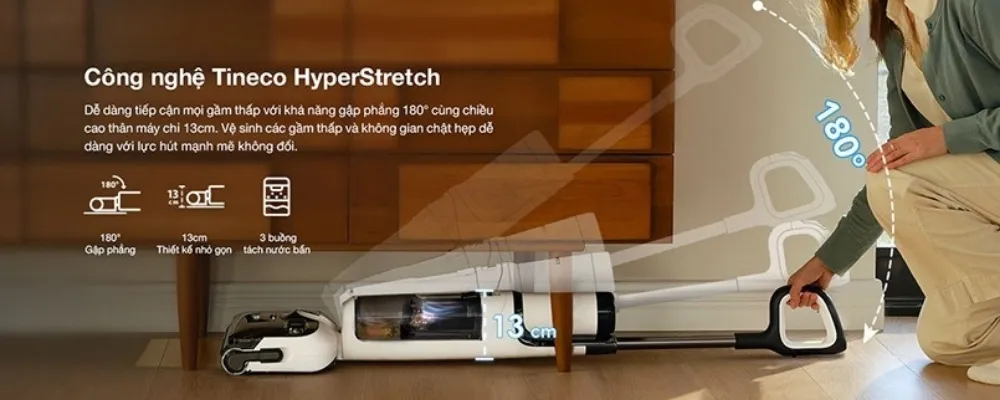 Máy Hút Bụi Lau Nhà Tineco S6 Stretch Pro 14 Máy Hút Bụi Lau Nhà Tineco S6 Stretch Pro - Akia Smart Home