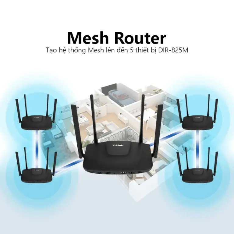 Bộ phát Wifi 5 D-Link DIR-825M | AKIA
