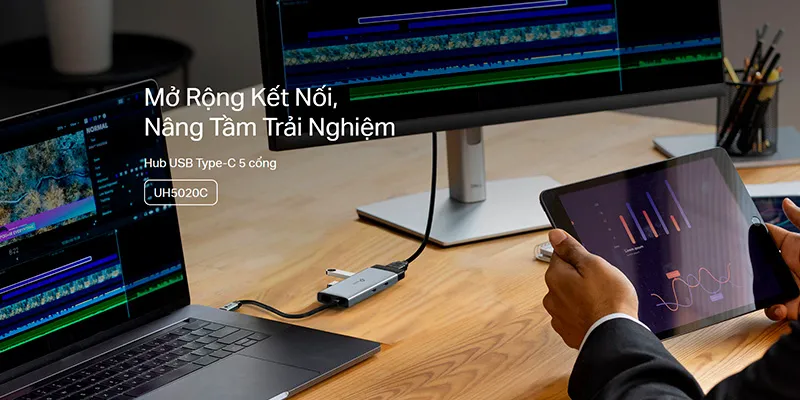 Hub Kết Nối Type C 5 Cổng Tp-Link Uh5020C