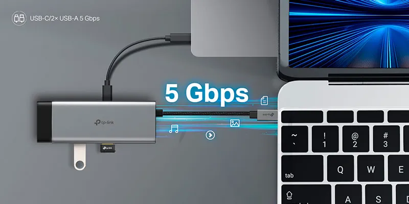 Hub Kết Nối Type C 5 Cổng Tp-Link Uh5020C