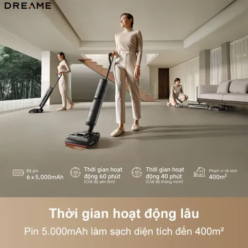 Máy hút bụi lau nhà khô và ướt Dream H15 Pro