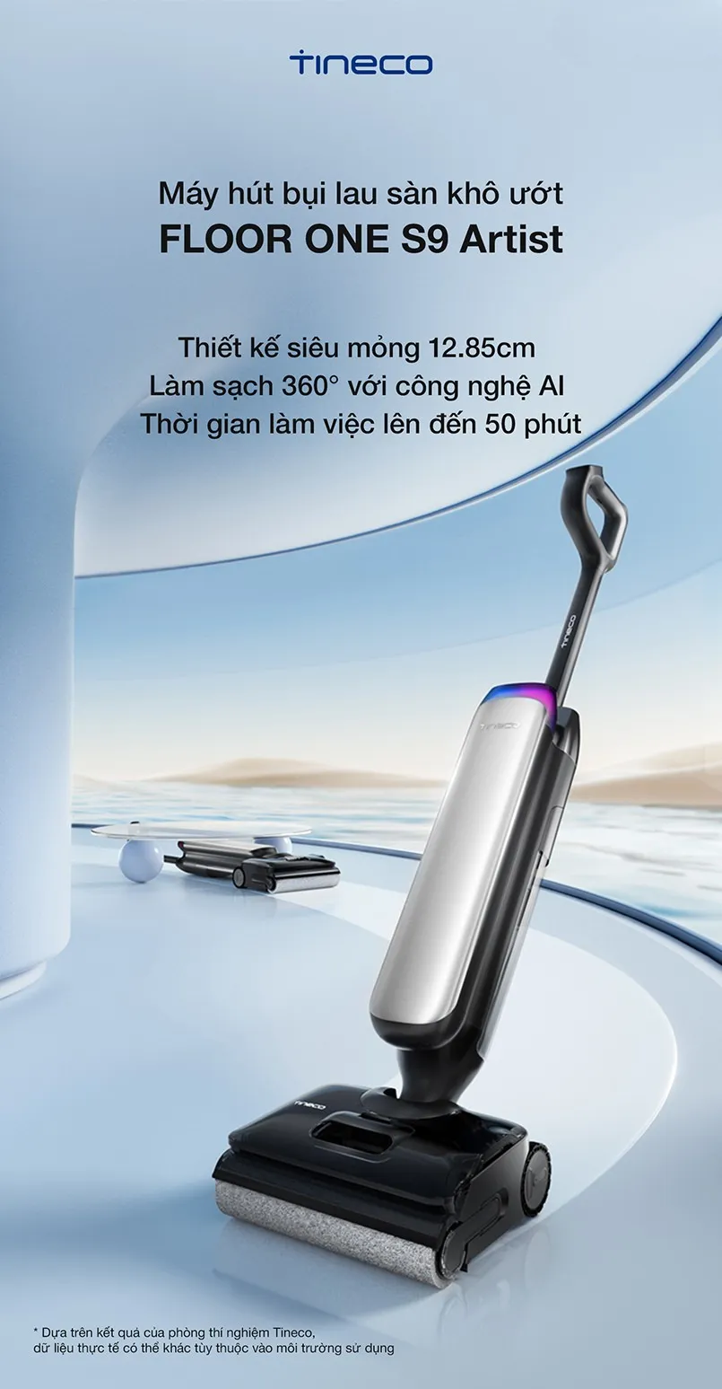 Máy Hút Bụi Lau Nhà Tineco Floor One S9 Artist 8 Máy Hút Bụi Lau Nhà Tineco Floor One S9 Artist - Akia Smart Home