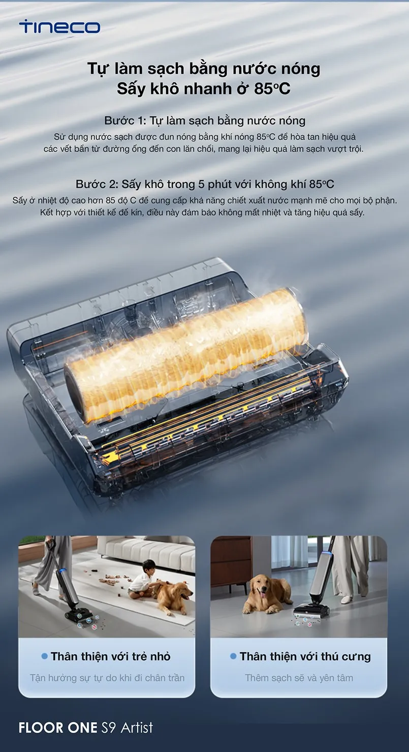 Máy Hút Bụi Lau Nhà Tineco Floor One S9 Artist 12 Máy Hút Bụi Lau Nhà Tineco Floor One S9 Artist - Akia Smart Home