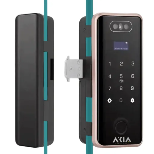 Khoá Cửa Kính Azt-18 Pro Tích Hợp Vân Tay Face Id App Tuya