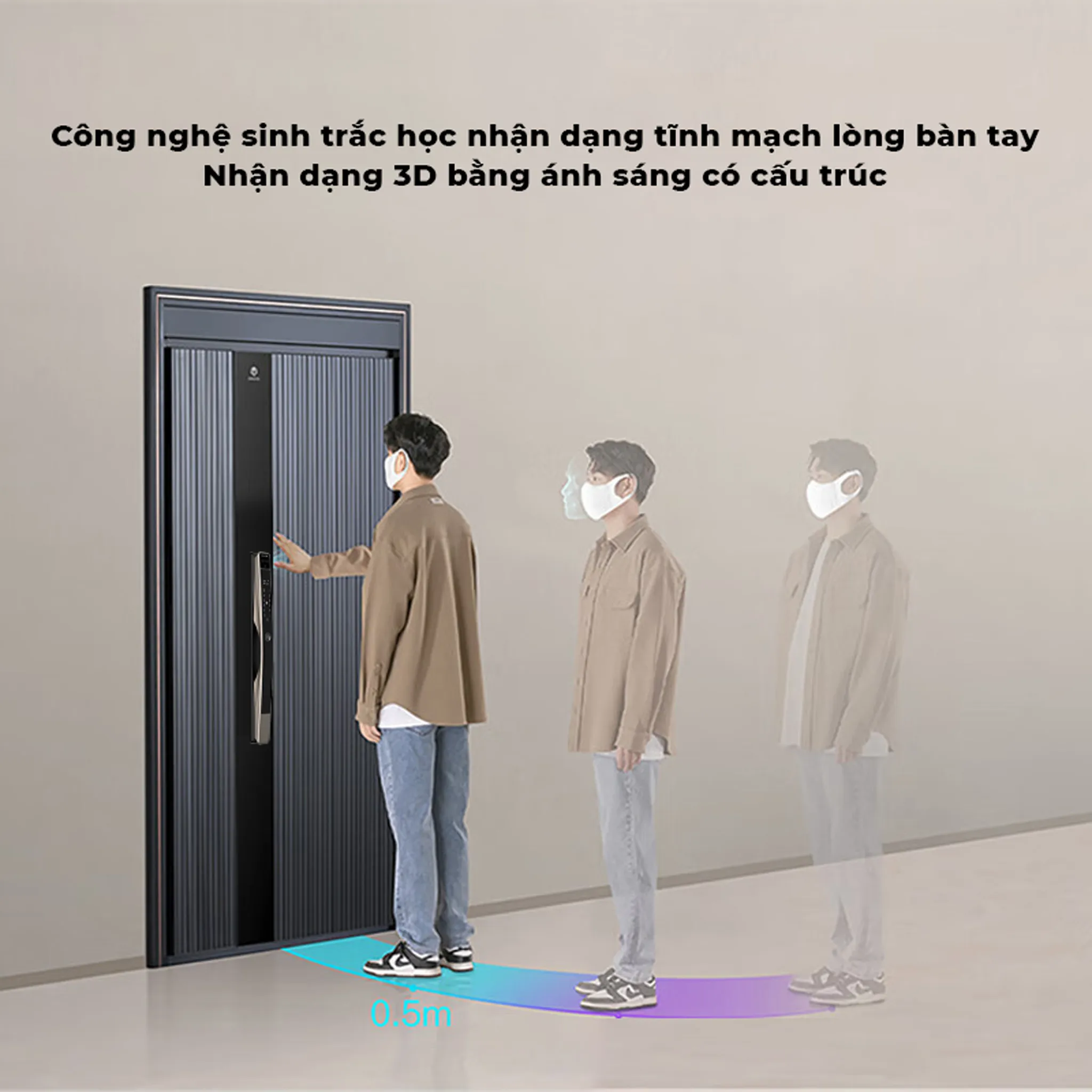 Khoá Nhận Diện Khuôn Mặt Akia N68 5 Khoá Nhận Diện Khuôn Mặt Akia N68