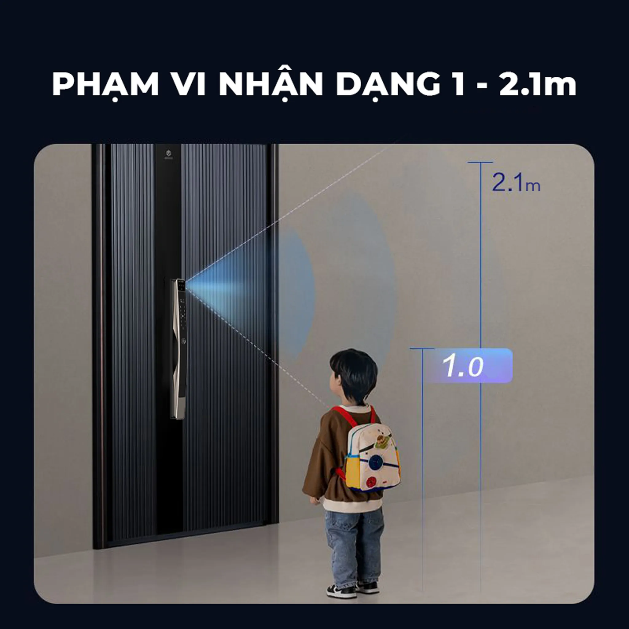 Khoá Nhận Diện Khuôn Mặt Akia N68 6 Khoá Nhận Diện Khuôn Mặt Akia N68