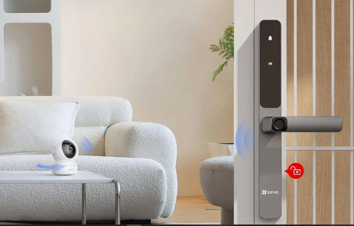 Khóa Cửa Vân Tay Ezviz Dl06 Pro – Mật Mã – Thẻ Từ – Cảm Biến Nhạy Bén