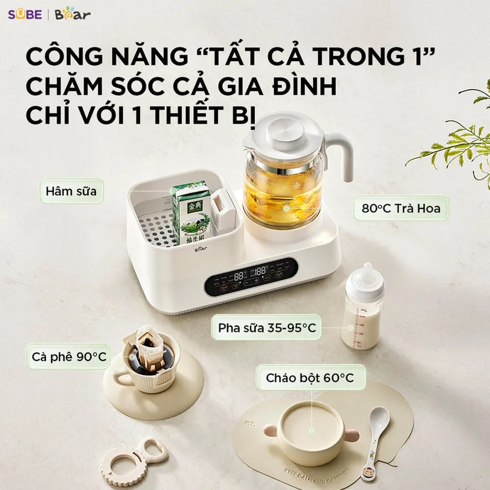 Máy Đun Nước Và Hâm Sữa Tiệt Trùng Bear Ww-5H12V78 2 Máy Đun Nước Và Hâm Sữa Tiệt Trùng Bear Ww-5H12V78