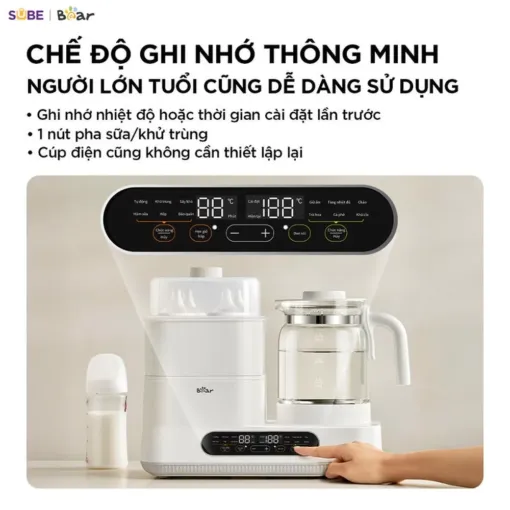 Máy đun nước và hâm sữa tiệt trùng Bear WW-5H12V78