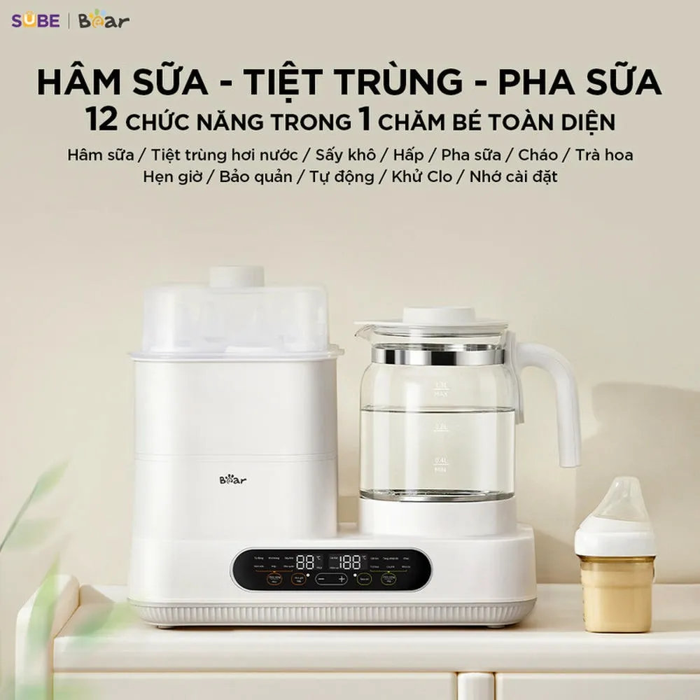 Máy Đun Nước Và Hâm Sữa Tiệt Trùng Bear Ww-5H12V78 3 Máy Đun Nước Và Hâm Sữa Tiệt Trùng Bear Ww-5H12V78