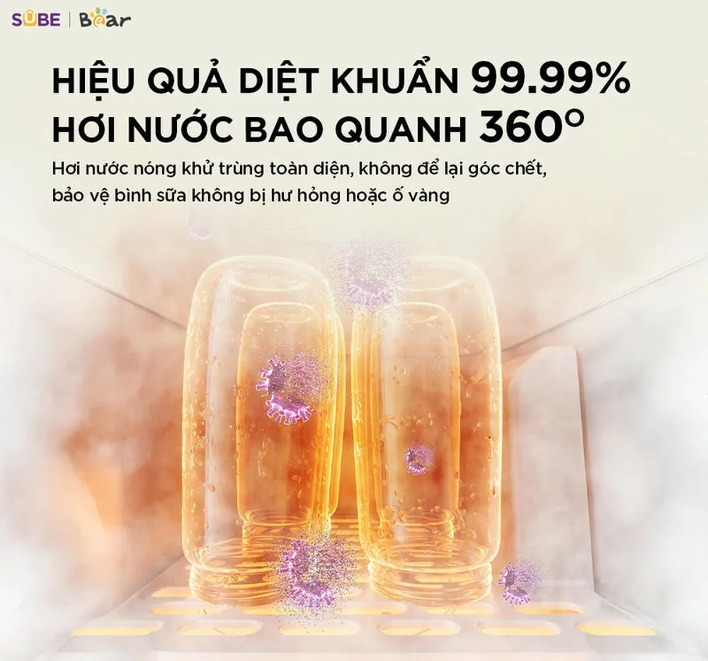 Máy Đun Nước Và Hâm Sữa Tiệt Trùng Bear Ww-5H12V78 14 Máy Đun Nước Và Hâm Sữa Tiệt Trùng Bear Ww-5H12V78