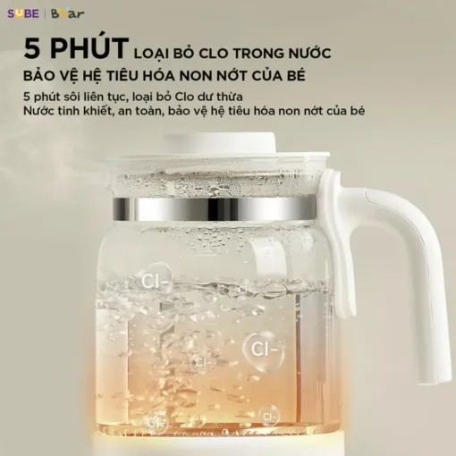 Máy đun nước và hâm sữa tiệt trùng Bear WW-5H12V78