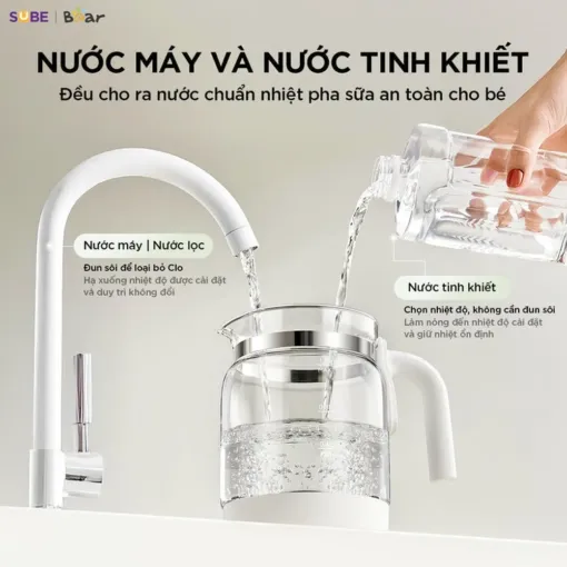 Máy đun nước và hâm sữa tiệt trùng Bear WW-5H12V78