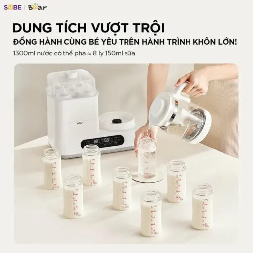 Máy đun nước và hâm sữa tiệt trùng Bear WW-5H12V78
