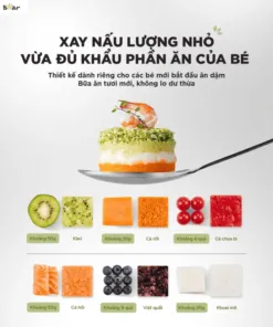Máy xay nấu thức ăn 0.35L Bear BFM-045KN | AKIA