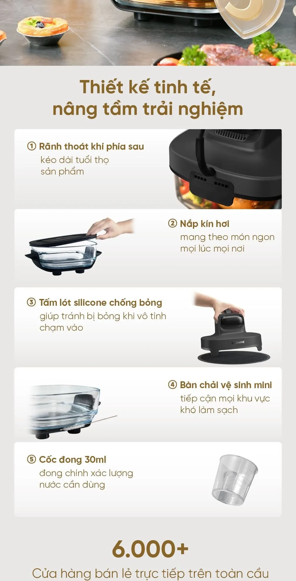 Nồi Chiên Không Dầu Dreame Pt60