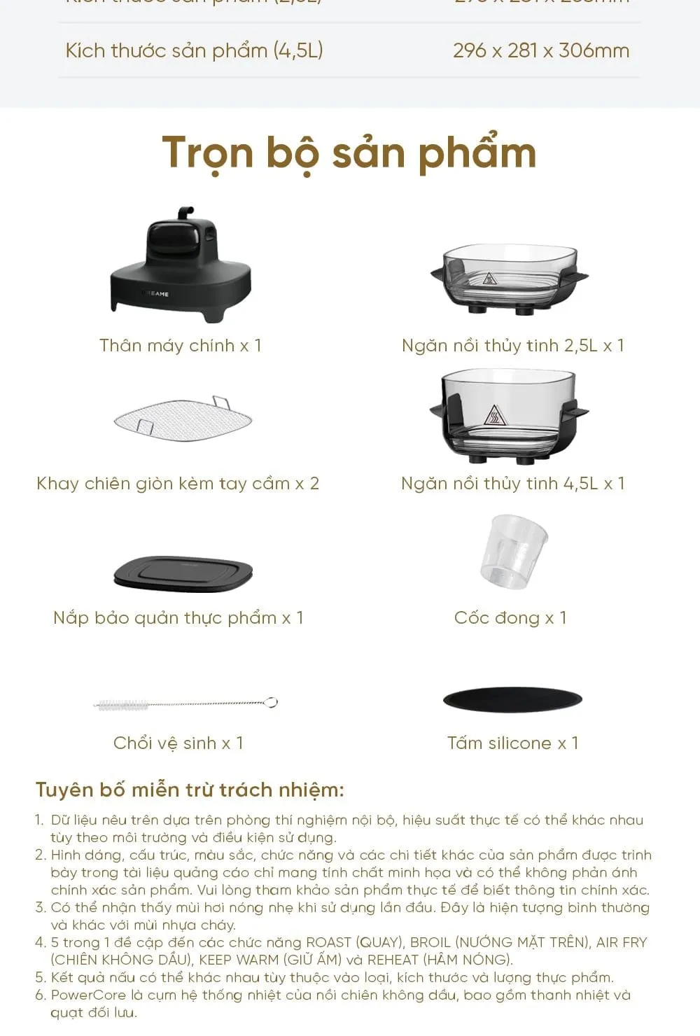 Nồi Chiên Không Dầu Dreame Pt60