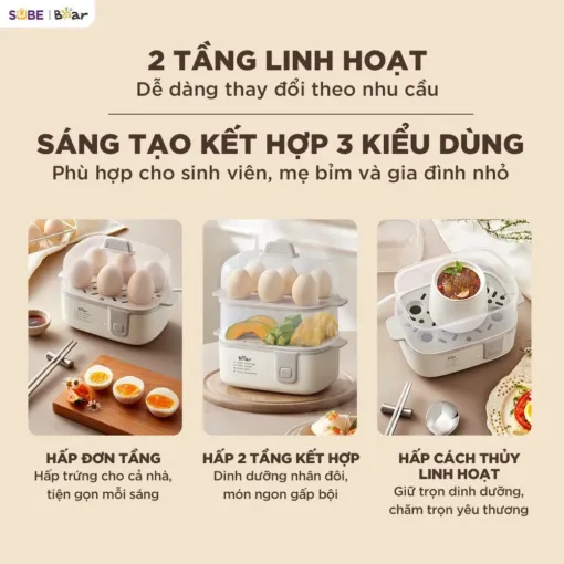 Nồi hấp Bear ECK-125NR