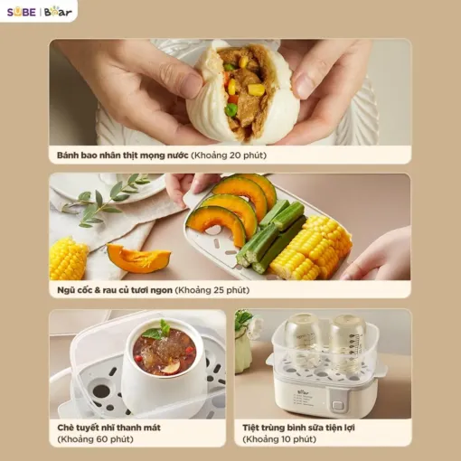 Nồi hấp Bear ECK-125NR