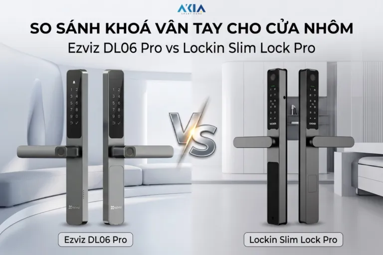 Akia Smart Home - Cung Cấp Thiết Bị Nhà Thông Minh Hàng Đầu Vn 113 So Sánh Khoá Vân Tay Cho Cửa Nhôm: Ezviz Dl06 Vs Lockin Slim Lock Pro – Chọn Sao Cho Đúng?