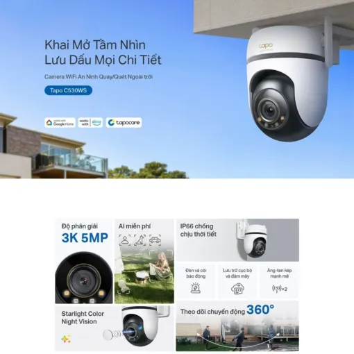 Camera giám sát ngoài trời TP-Link Tapo C530WS