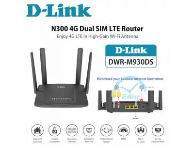 Bộ Phát Wifi D-Link 4G LTE Dual-Sim DWR-M930DS