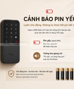 Khóa cửa thông minh Aqara U500 Phù Hợp Nhiều Loại Cửa – Gate Lock U500 (cửa cổng) - AKIA Smart Home