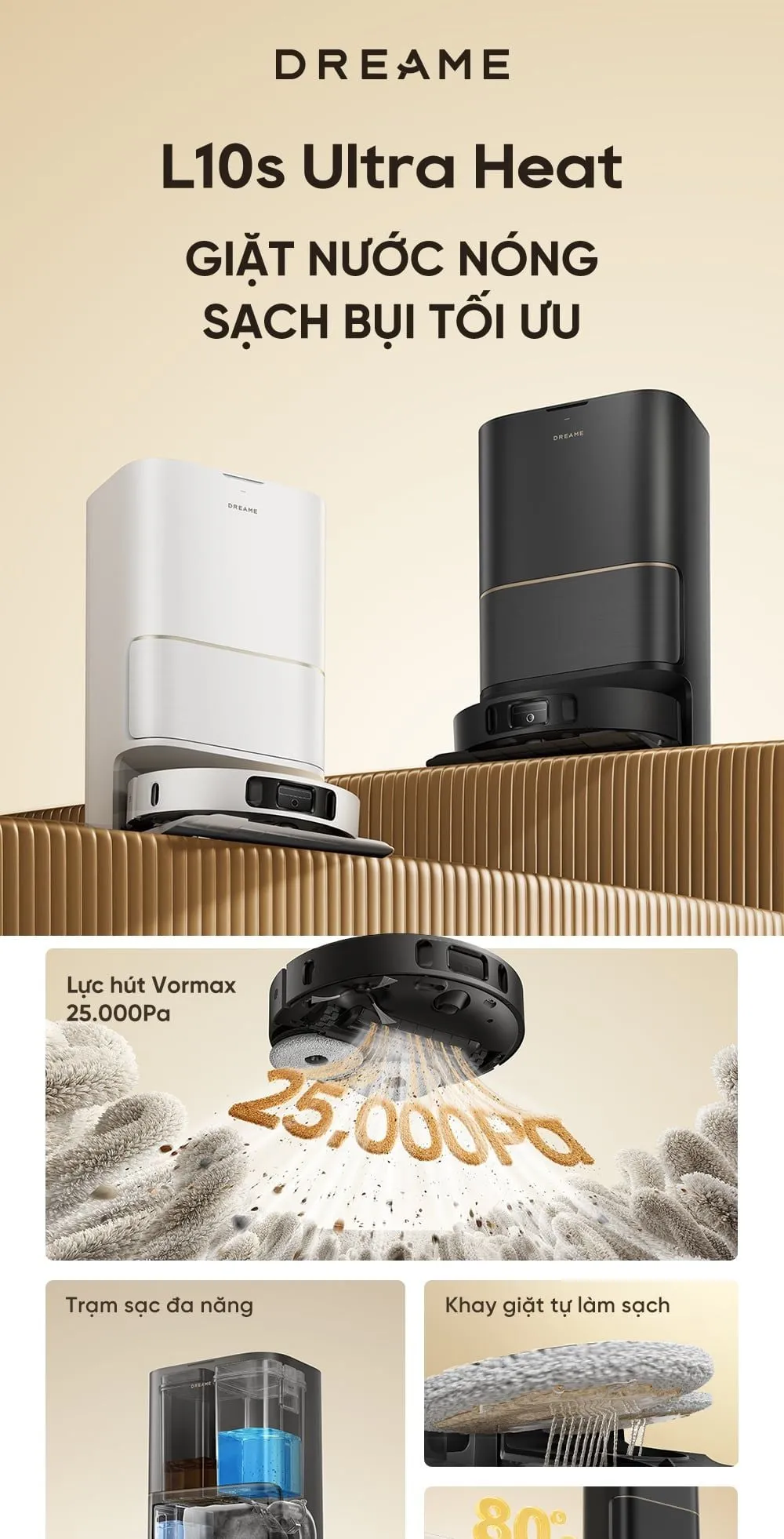 Robot Hút Bụi Lau Sàn Dreame L10S Ultra Heat 13 Robot Hút Bụi Lau Sàn Dreame L10S Ultra Heat