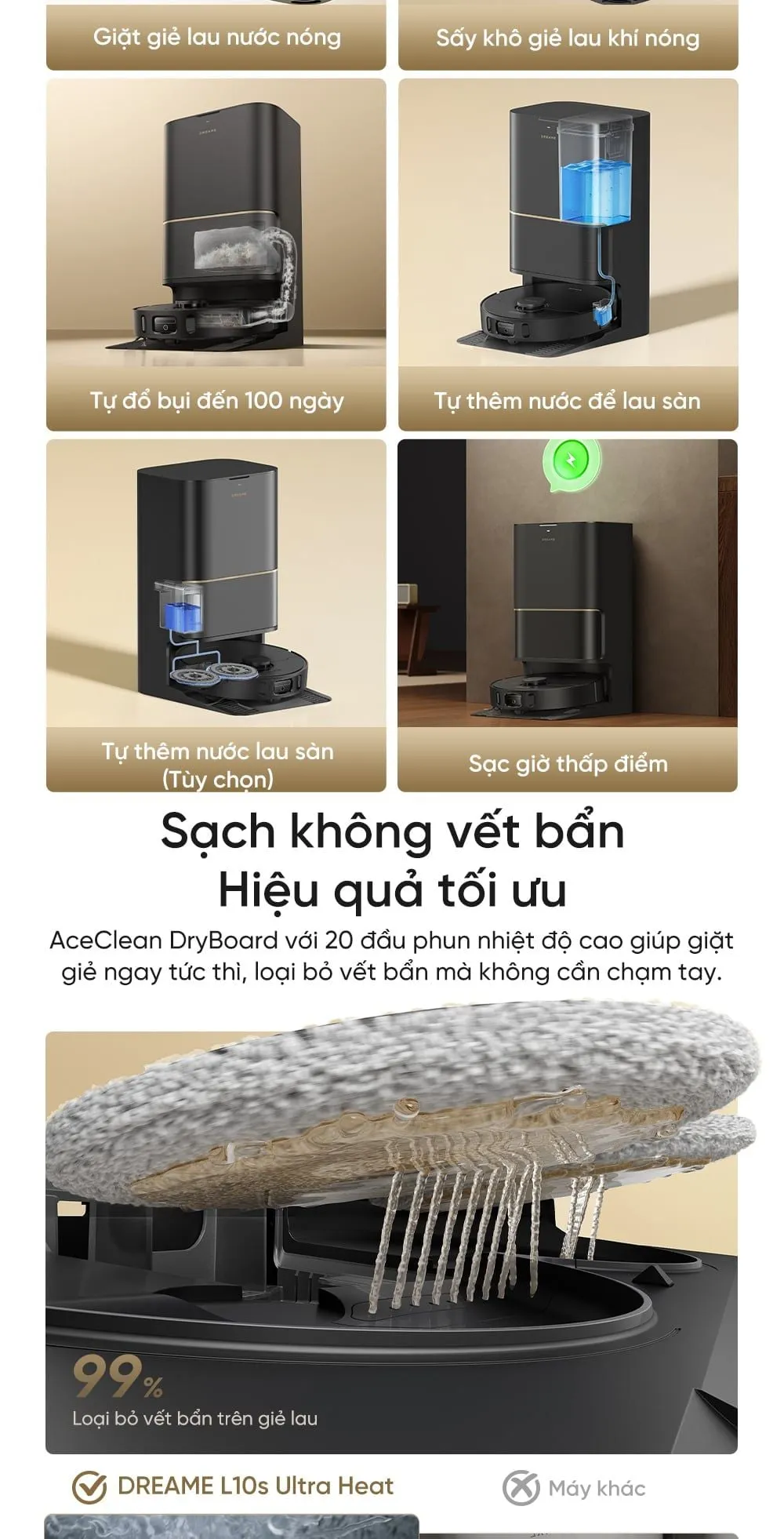 Robot Hút Bụi Lau Sàn Dreame L10S Ultra Heat 16 Robot Hút Bụi Lau Sàn Dreame L10S Ultra Heat