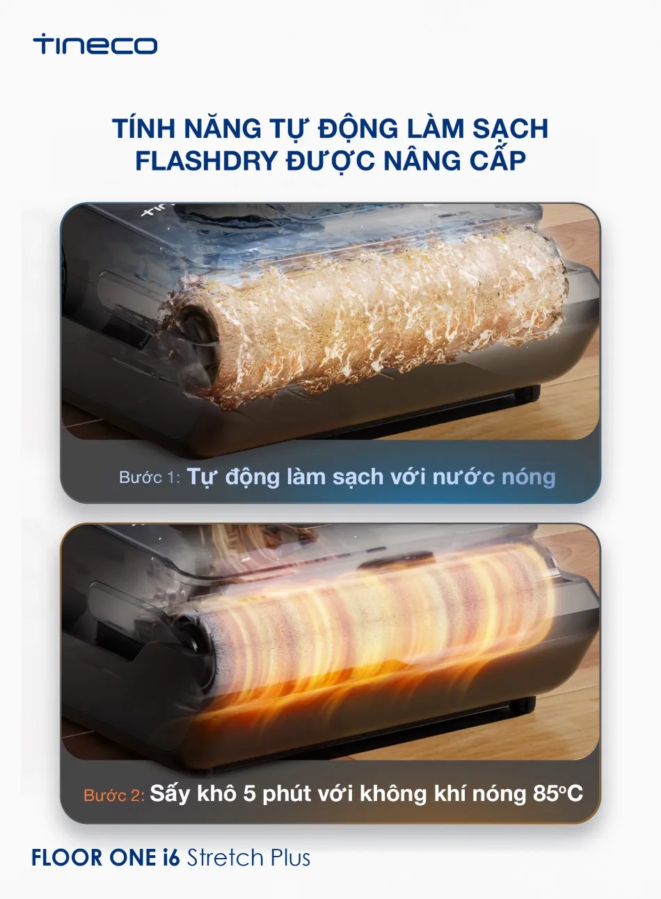 Máy Hút Bụi Lau Sàn Khô Ướt Tineco Floor One I6 Stretch Plus 12 Máy Hút Bụi Lau Sàn Khô Ướt Tineco Floor One I6 Stretch Plus - Akia Smart Home