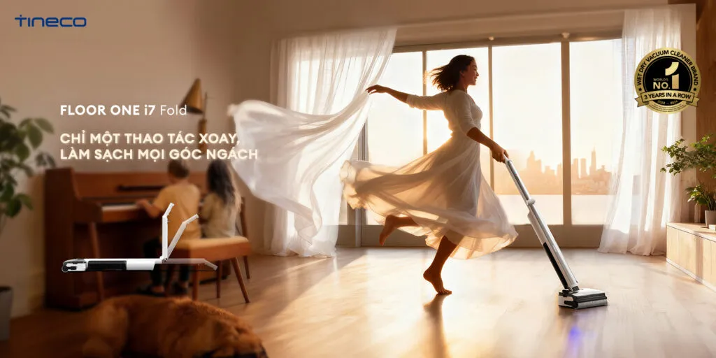 Máy Hút Bụi Lau Sàn Khô Ướt Tineco Floor One I7 Fold 13 Máy Hút Bụi Lau Sàn Khô Ướt Tineco Floor One I7 Fold - Akia Smart Home