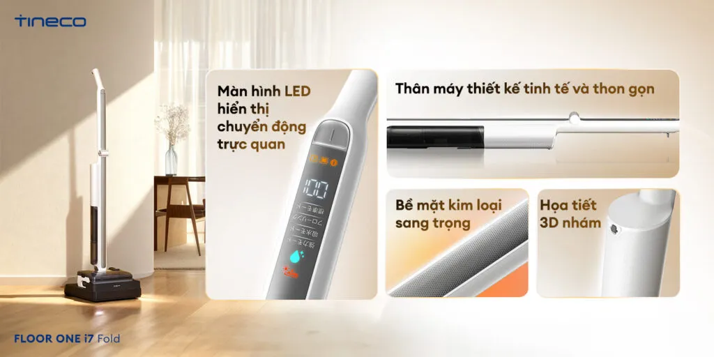 Máy Hút Bụi Lau Sàn Khô Ướt Tineco Floor One I7 Fold 21 Máy Hút Bụi Lau Sàn Khô Ướt Tineco Floor One I7 Fold - Akia Smart Home