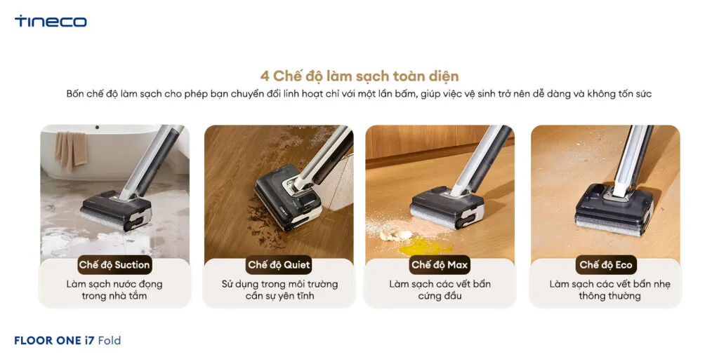 Máy Hút Bụi Lau Sàn Khô Ướt Tineco Floor One I7 Fold 23 Máy Hút Bụi Lau Sàn Khô Ướt Tineco Floor One I7 Fold - Akia Smart Home