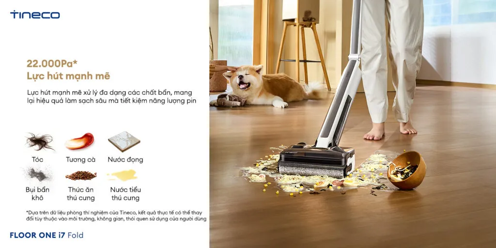 Máy Hút Bụi Lau Sàn Khô Ướt Tineco Floor One I7 Fold 15 Máy Hút Bụi Lau Sàn Khô Ướt Tineco Floor One I7 Fold - Akia Smart Home