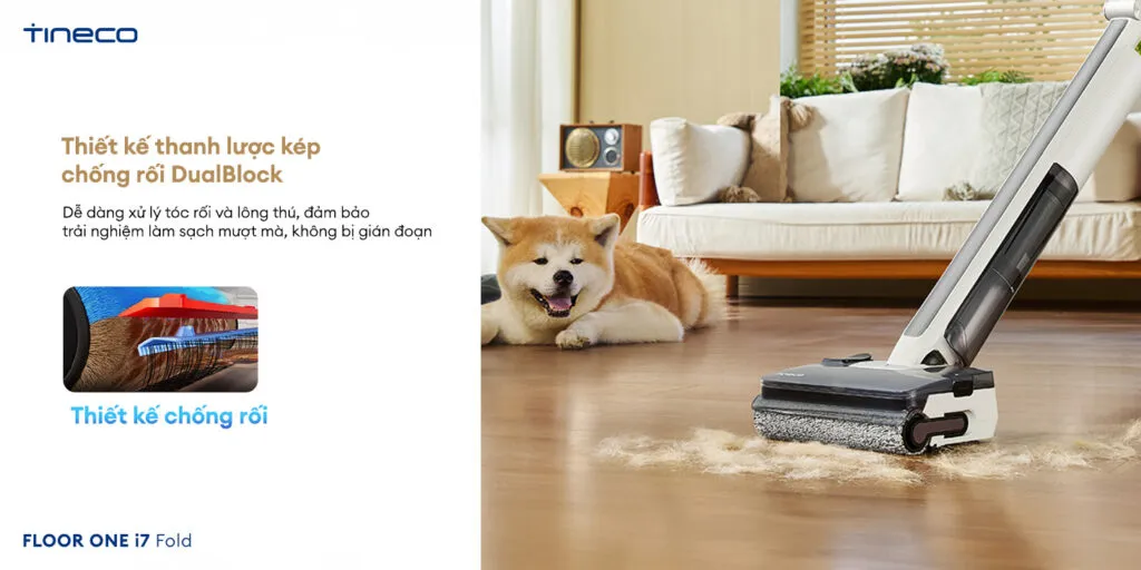 Máy Hút Bụi Lau Sàn Khô Ướt Tineco Floor One I7 Fold 17 Máy Hút Bụi Lau Sàn Khô Ướt Tineco Floor One I7 Fold - Akia Smart Home